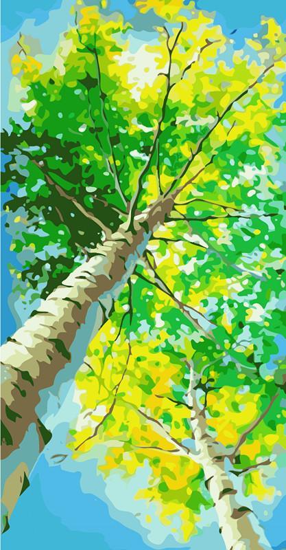 the tree painting by numbers kit