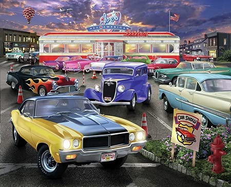 Vintage Cars Party Paint By Numbers