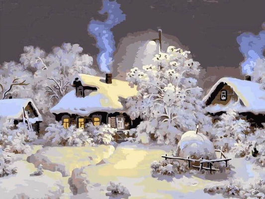 Winter Landscape - Paint by Numbers