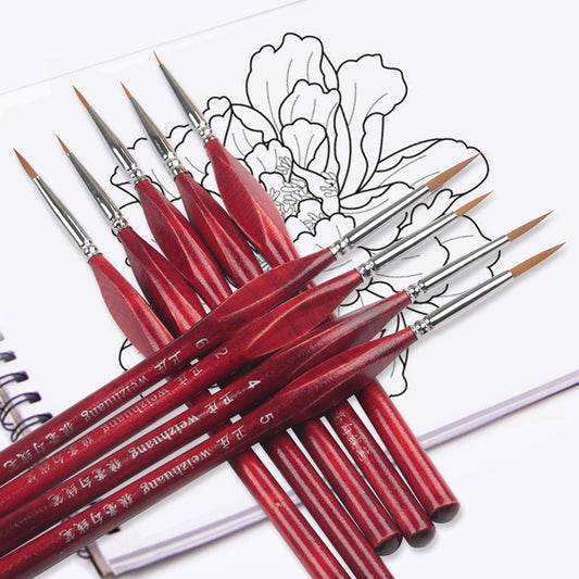 Oil Paint Brushes Set - Painting By Numbers