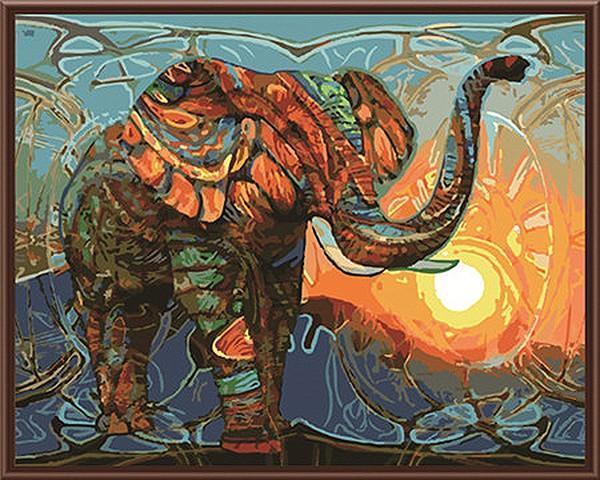 Elephant paint by number