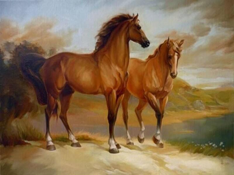 Horses Painting - All Paint by numbers