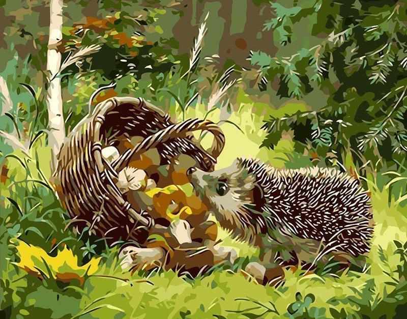 Cute Hedgehog Painting - All Paint by numbers