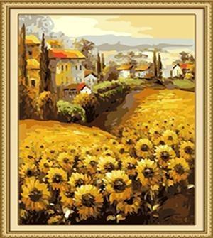 24 Flowers, Landscape Paintings (Framed and Unframed) - All Paint by numbers