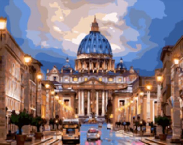 Castorland St. Peter's Basilica - Paint by Number Kit - All Paint by Numbers