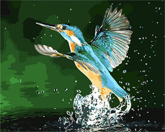 A Splashy Bird - All Paint by numbers