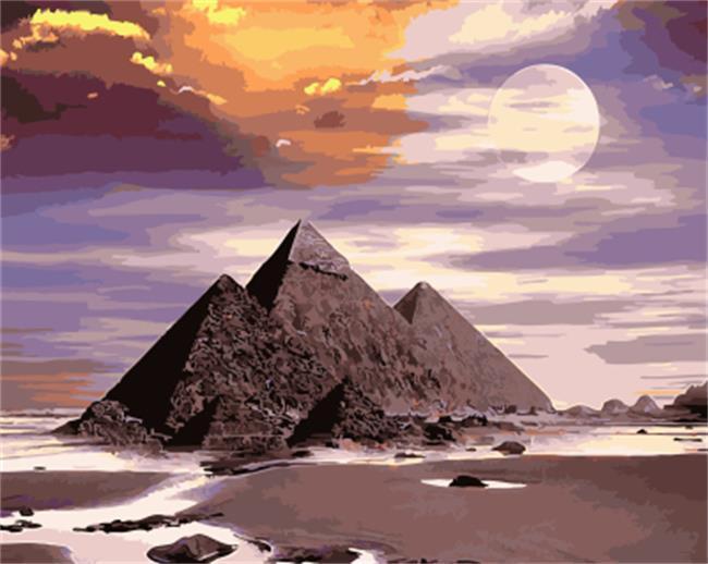 Pyramids and Desert - All Paint by numbers