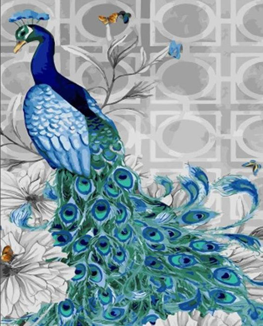 Peacock African Boy - Birds NEW Paint By Number - Paint by numbers for adult