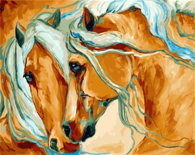 A Pair of Horses - All Paint by numbers