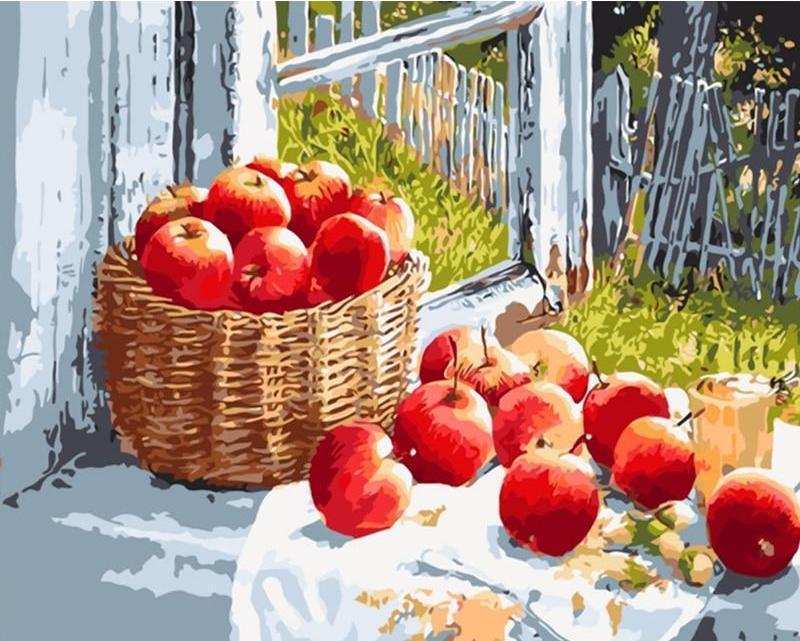 basket of apples diy paint by number