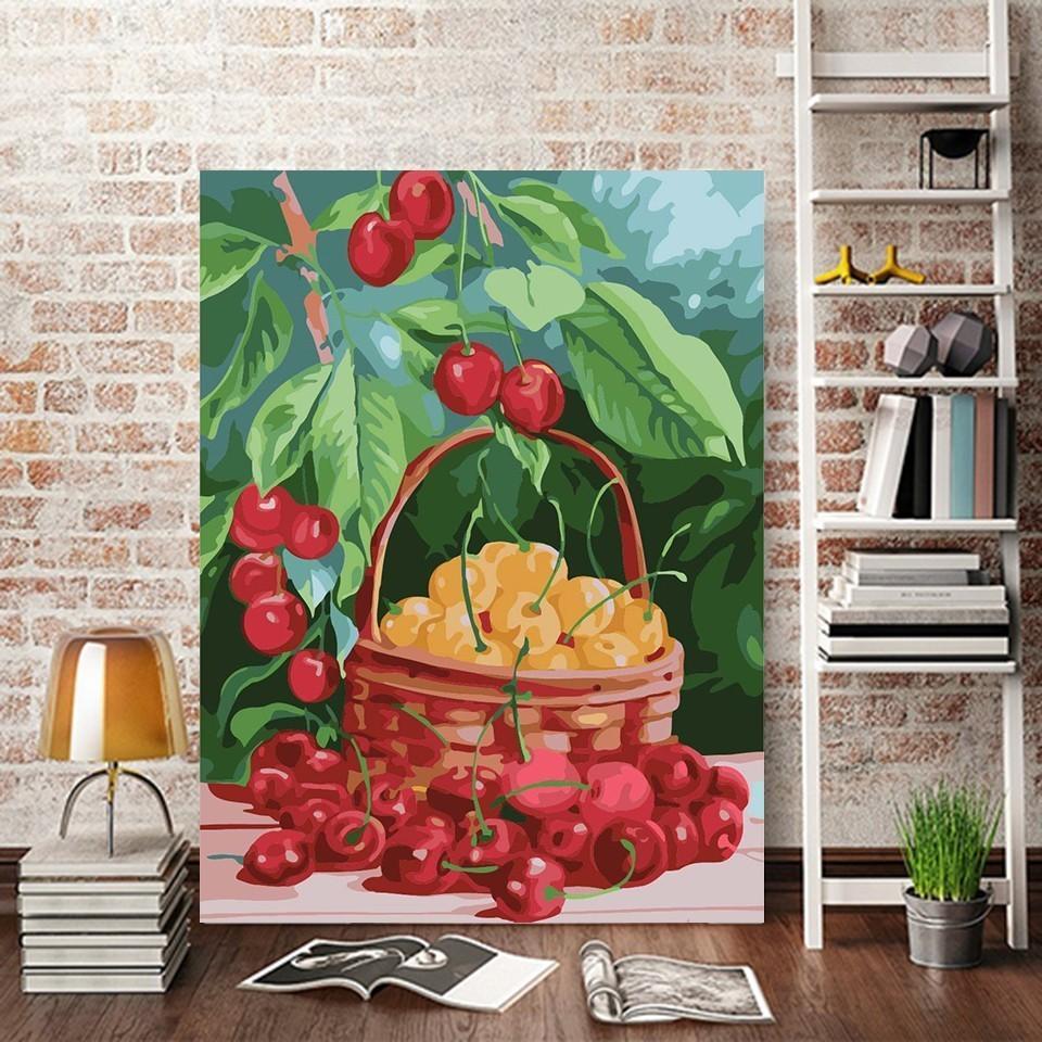 A Cherry Basket - All Paint by numbers