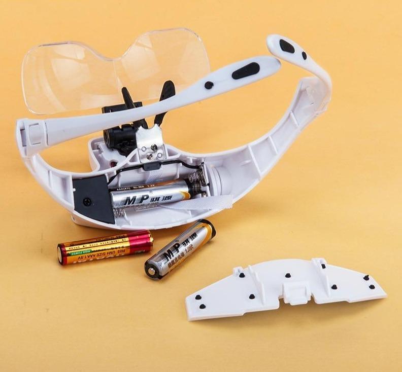 Adjustable LED Light Headband Magnifier Glass