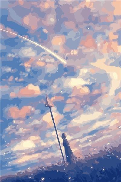 Cloudy Sky Paint By Numbers Kit - All Paint by numbers