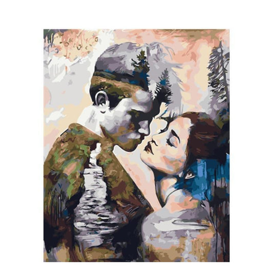 Spectacular Paint By Number Couple Photo Illustration Spectacular Paint By Number Couple Photo Illustration