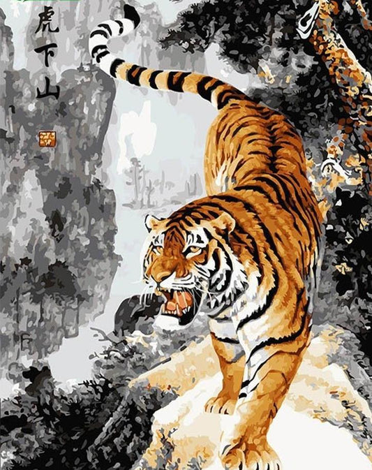 Roaring Tiger - All Paint by numbers