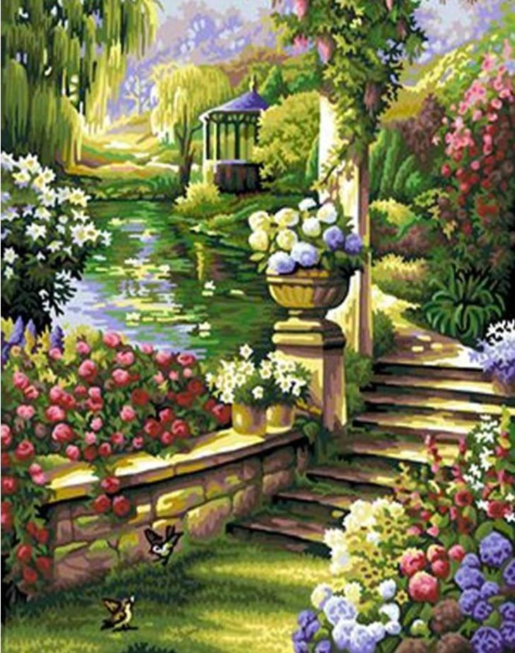 Stairs to Garden - All Paint by numbers
