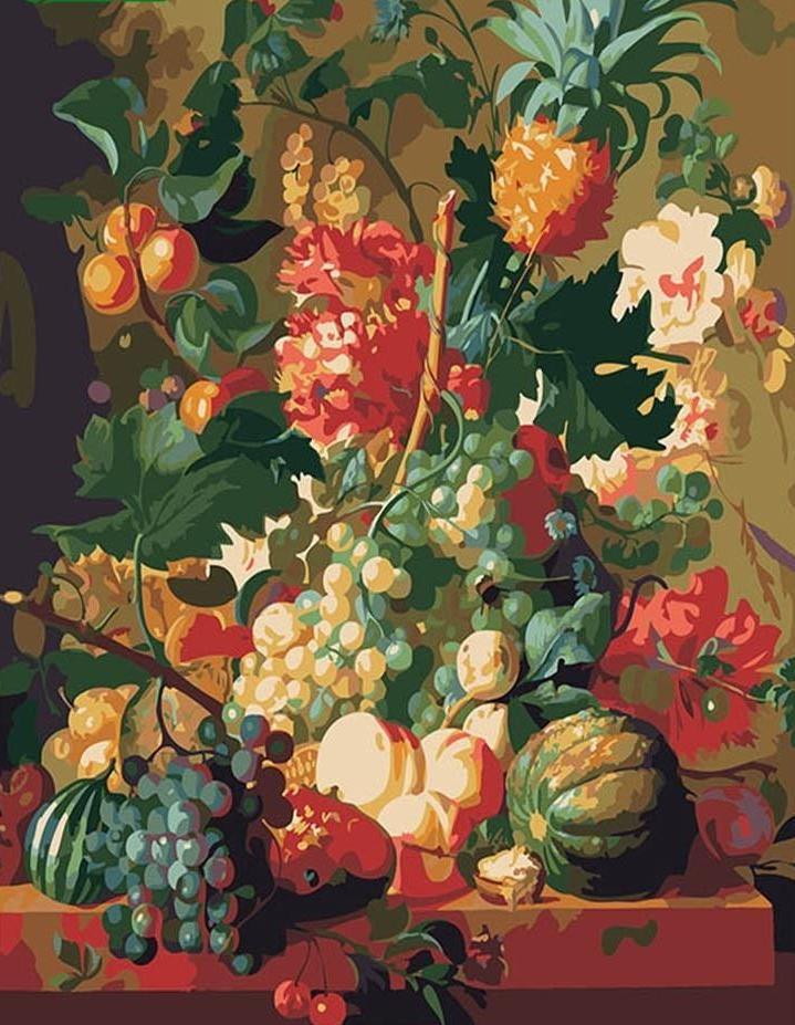 Fruits on Table - All Paint by numbers