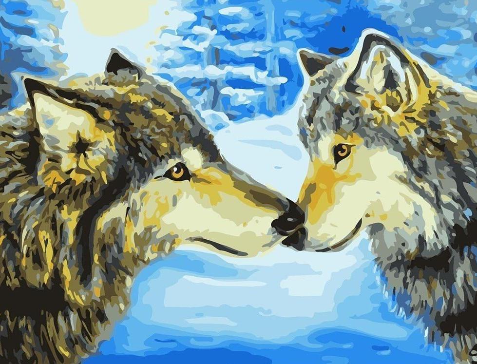A Pair of Wolves - All Paint by numbers