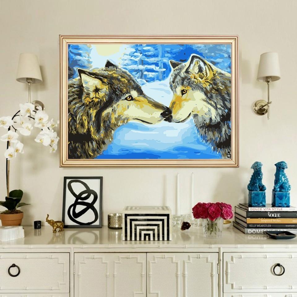 A Pair of Wolves - All Paint by numbers