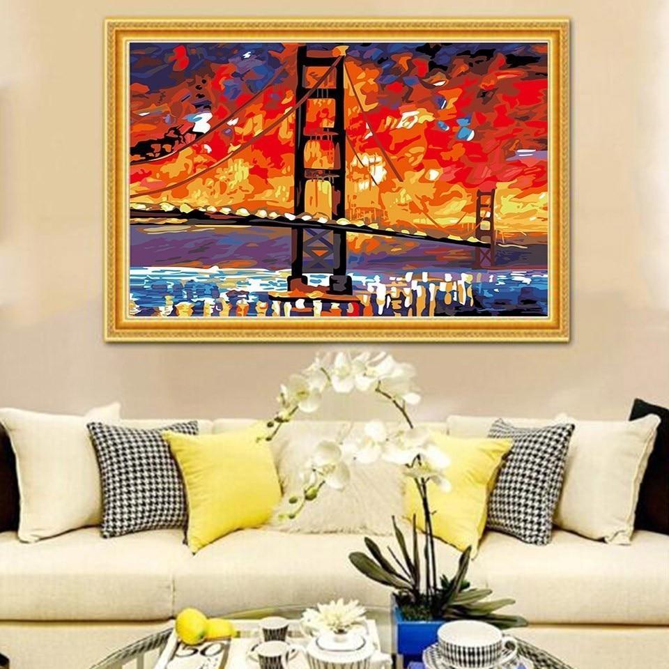 Golden Gate Bridge Paint By Numbers Kit - All Paint by numbers