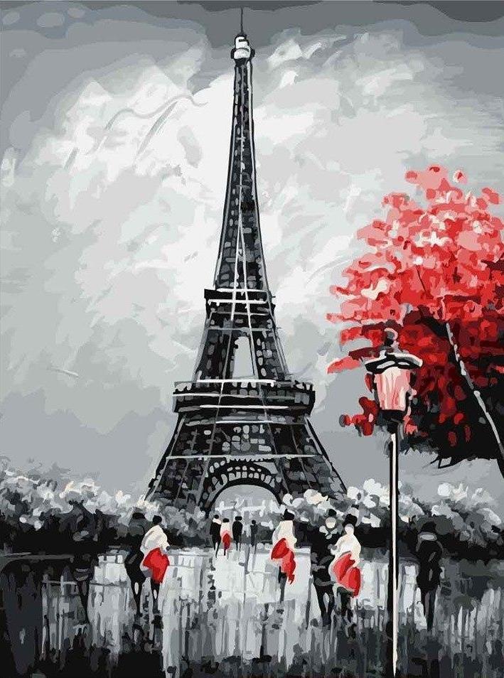 Eiffel Tower Paint By Numbers Kit - All Paint by numbers