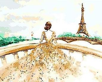 Girl in Wedding Gown - All Paint by numbers