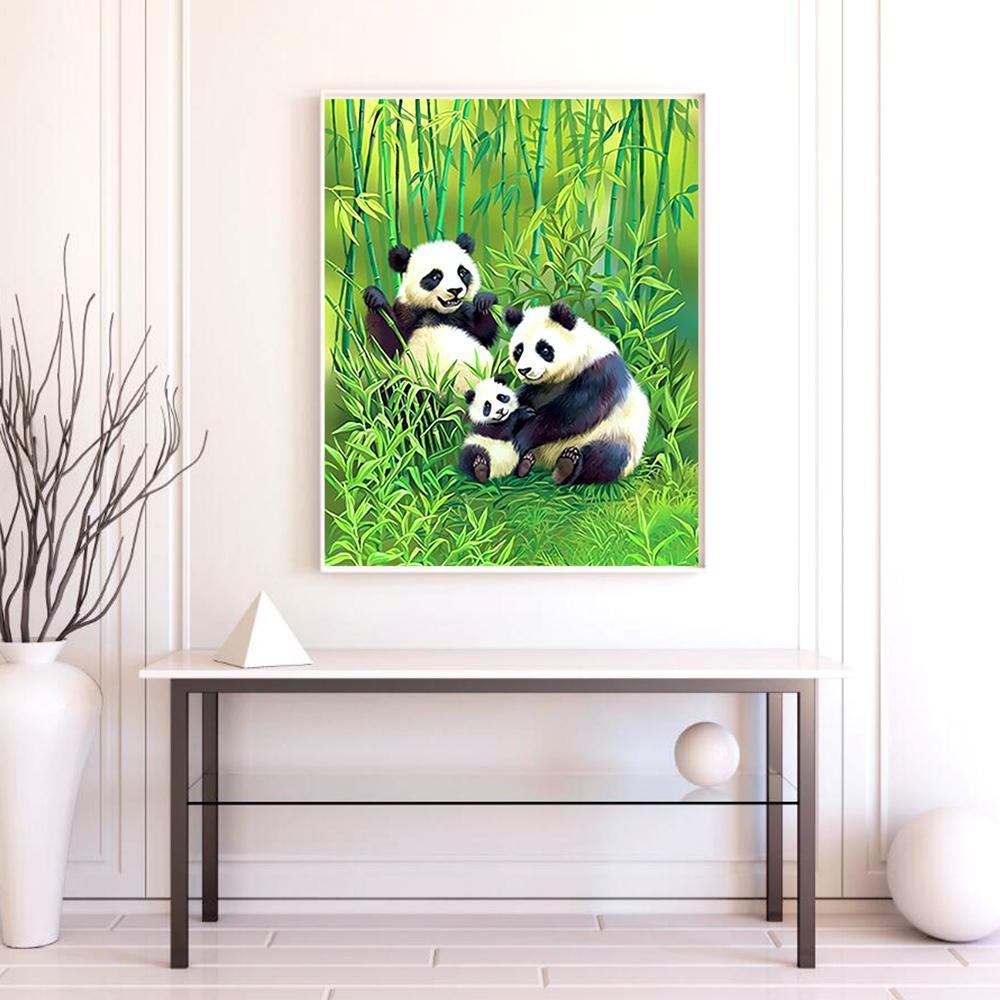 A Panda Family - All Paint by numbers