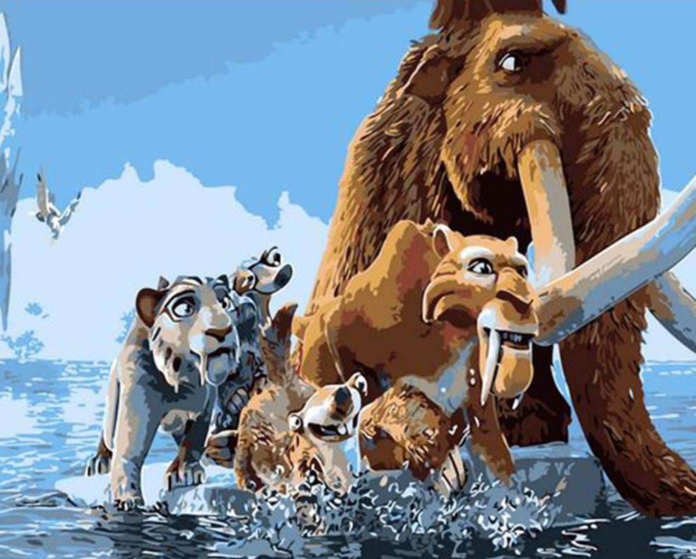 Ice Age Animated Characters - All Paint by numbers