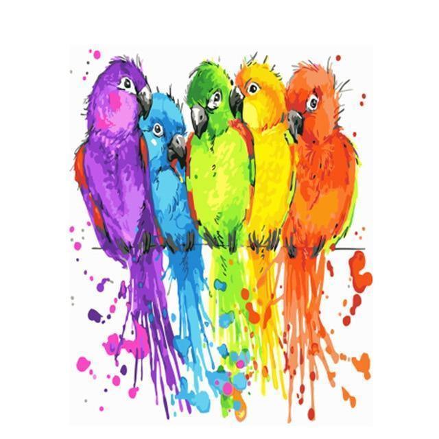 Colorful Animal Paint by Number Kits - All Paint by Numbers